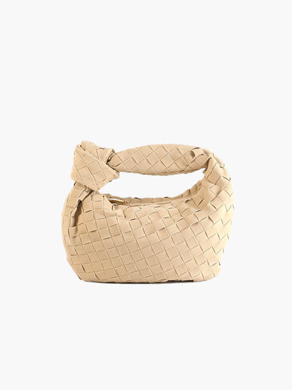 Suède Mini-Tas Gevlochten Stijl Ilyse Look