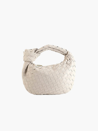 Suède Mini-Tas Gevlochten Stijl Ilyse Look