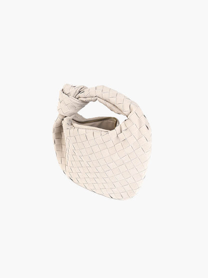 Suède Mini-Tas Gevlochten Stijl Ilyse Look