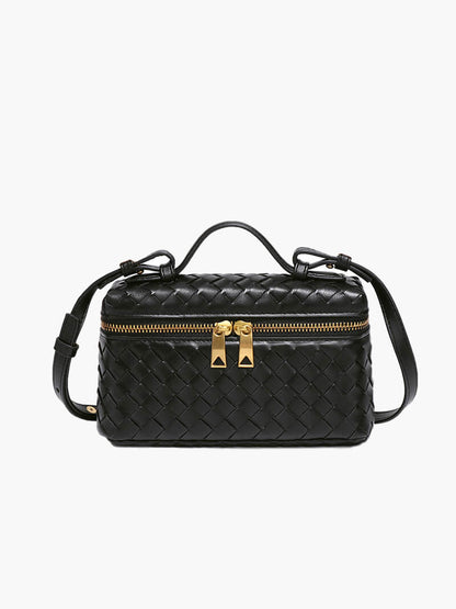 Kunstleer Schoudertas Gevlochten Stijl Compact - StudioMarella