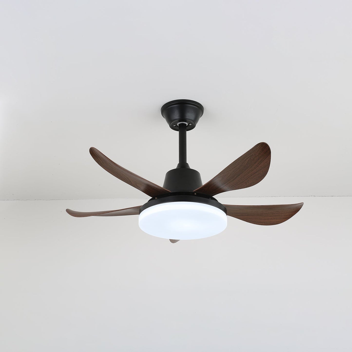 Plafondventilator met Verlichting 91cm – Modern Design met Hout-Effect Bladen & LED – 6 Snelheden – Met Afstandsbediening