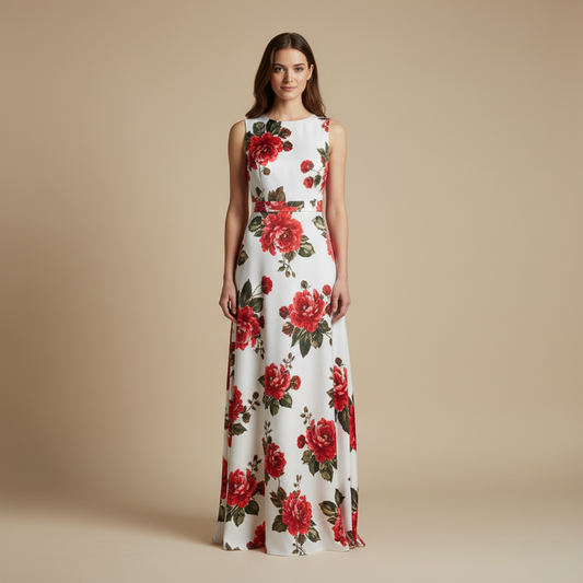 Vrouwelijke Bloemjurk Elegante Lente Zomer Stijl - StudioMarella