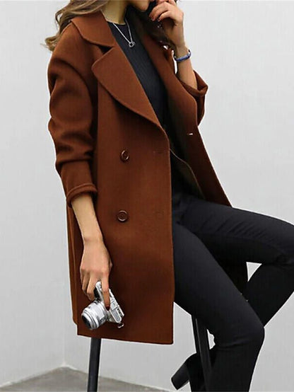 Dames Trenchcoat Zwart Klassiek Getailleerd