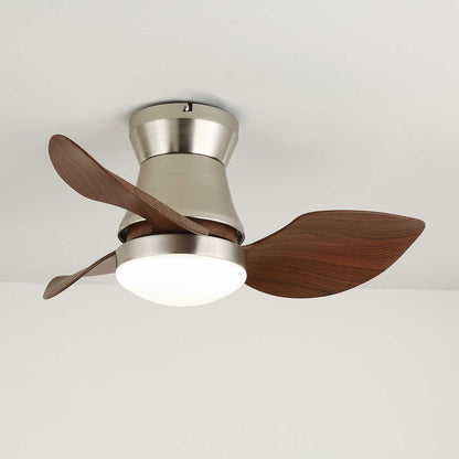 Moderne Plafondventilator met Verlichting – Hout & Metaal ø60×30cm