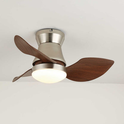 Moderne Plafondventilator met Verlichting – Hout & Metaal ø60×30cm