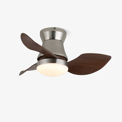 Moderne Plafondventilator met Verlichting – Hout & Metaal ø60×30cm