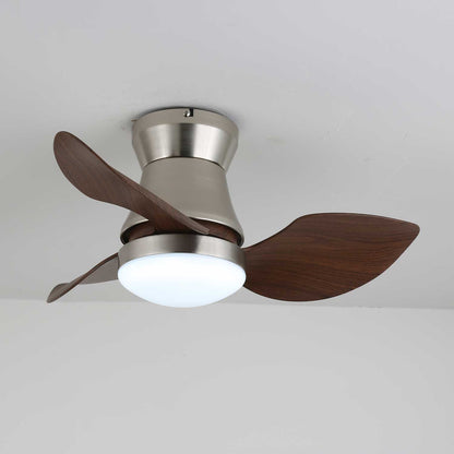 Moderne Plafondventilator met Verlichting – Hout & Metaal ø60×30cm