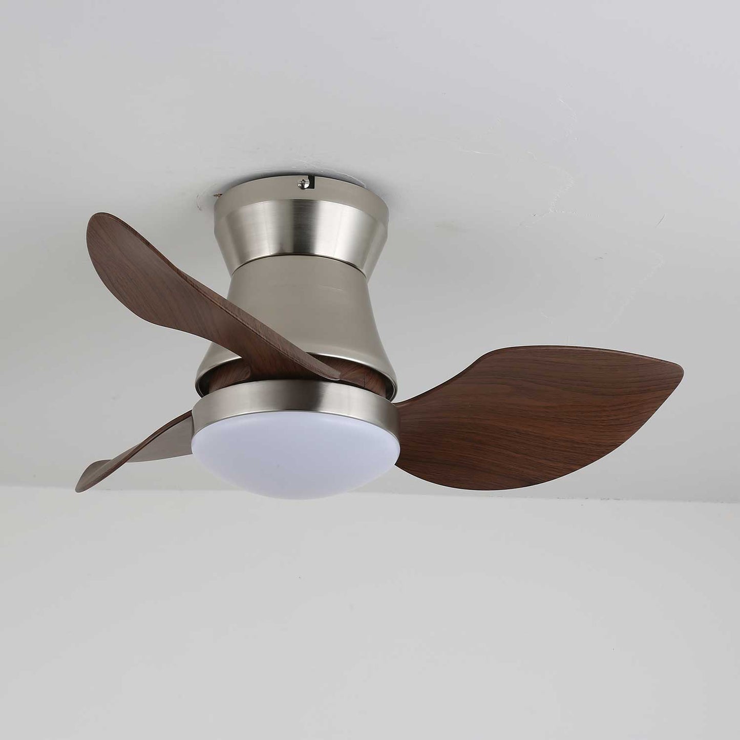 Moderne Plafondventilator met Verlichting – Hout & Metaal ø60×30cm