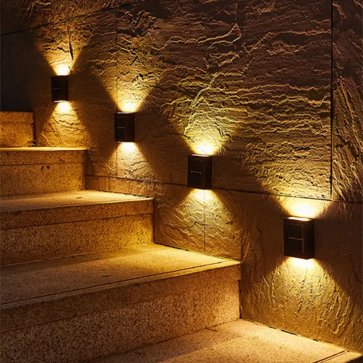 Zonne-energie Buitenwandlamp met Warmwit LED-Licht en IP44 Waterbestendigheid