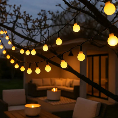 Solar LED Tuinverlichting Snoer Weerbestendig Meerkleurig Buiten Automatische Schemersensor Terras Decoratie