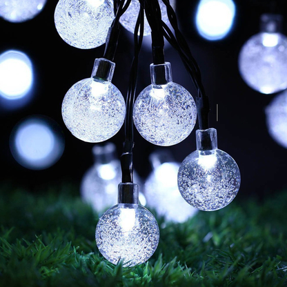 Solar LED Tuinverlichting Snoer Weerbestendig Meerkleurig Buiten Automatische Schemersensor Terras Decoratie