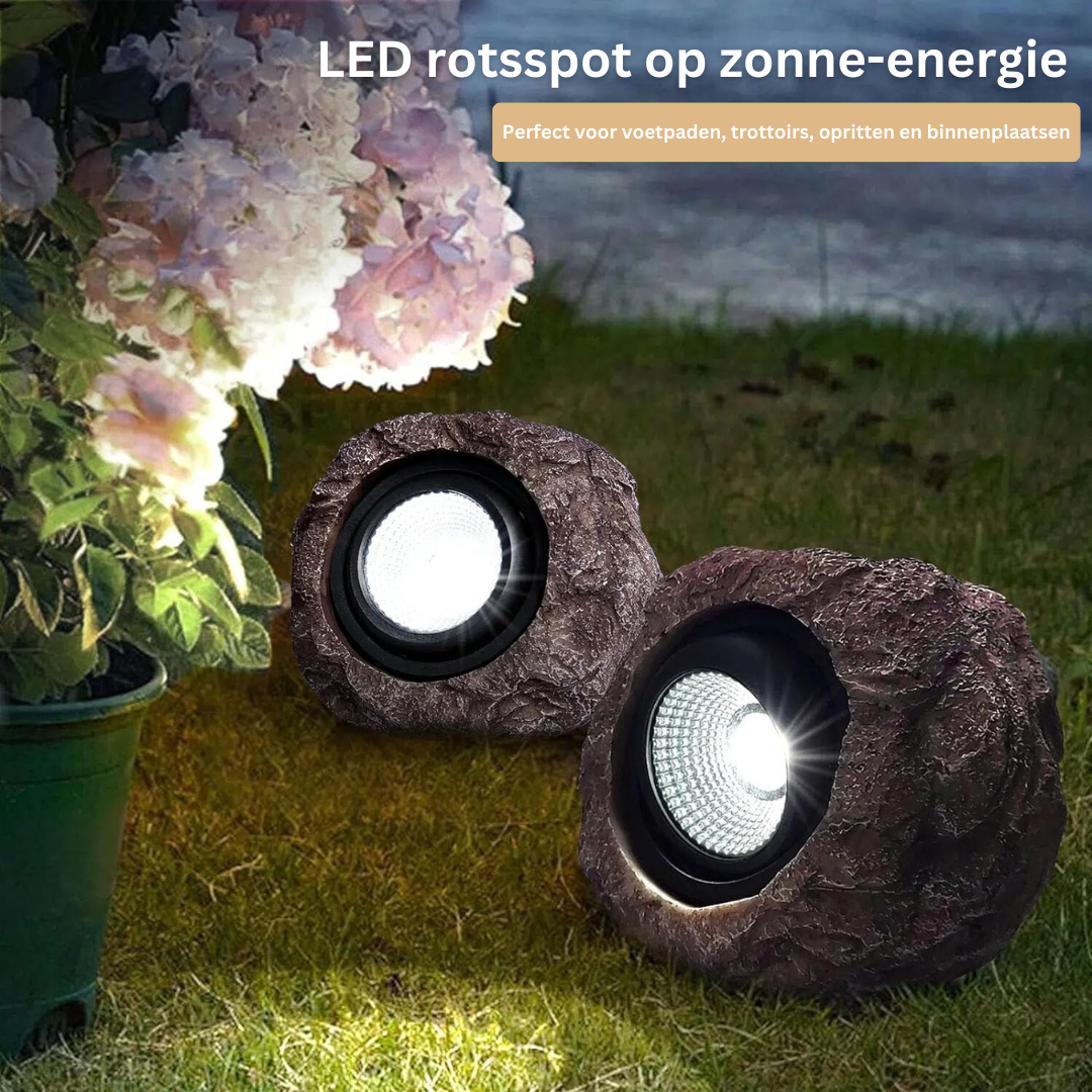 Solarlampen Rotsverlichting LED Tuinverlichting Buitenverlichting Zonne-energie Landschap Pad Terras