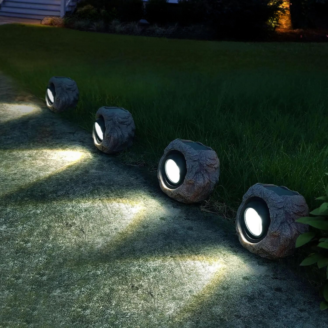 Solarlampen Rotsverlichting LED Tuinverlichting Buitenverlichting Zonne-energie Landschap Pad Terras