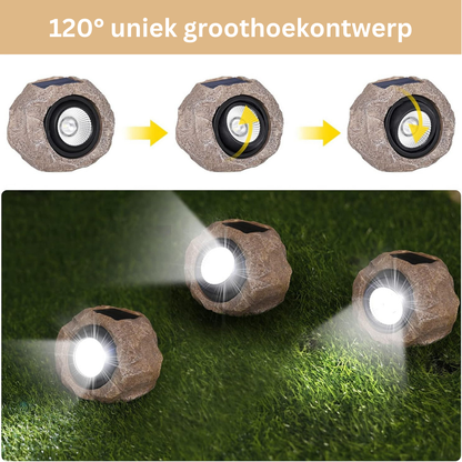Solarlampen Rotsverlichting LED Tuinverlichting Buitenverlichting Zonne-energie Landschap Pad Terras