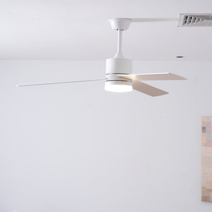 Plafondventilator met LED-verlichting Ø132 cm - 6 snelheden met afstandsbediening - energiezuinig design voor slaapkamer en woonkamer