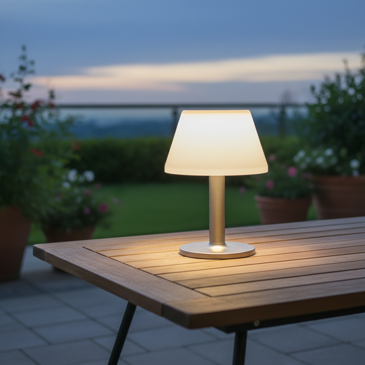 Solarlamp Buiten Tafellamp LED Draadloos Weerbestendig Tuin Terras Balkon Sfeerverlichting Zonne-energie Tuinlamp