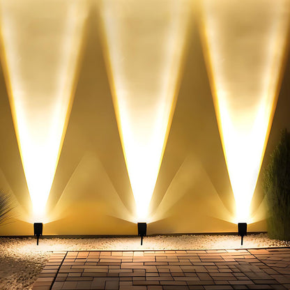 Solar Buitenspot LED Tuinverlichting Verstelbaar Zwart Warmwit IP65 Waterdicht Draadloos Energiezuinig