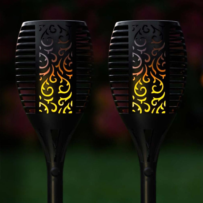 Zonne-energie Tuinfakkel met Flikkerende Vlam – LED Buitenverlichting op Zonne-energie voor Tuin en Terras