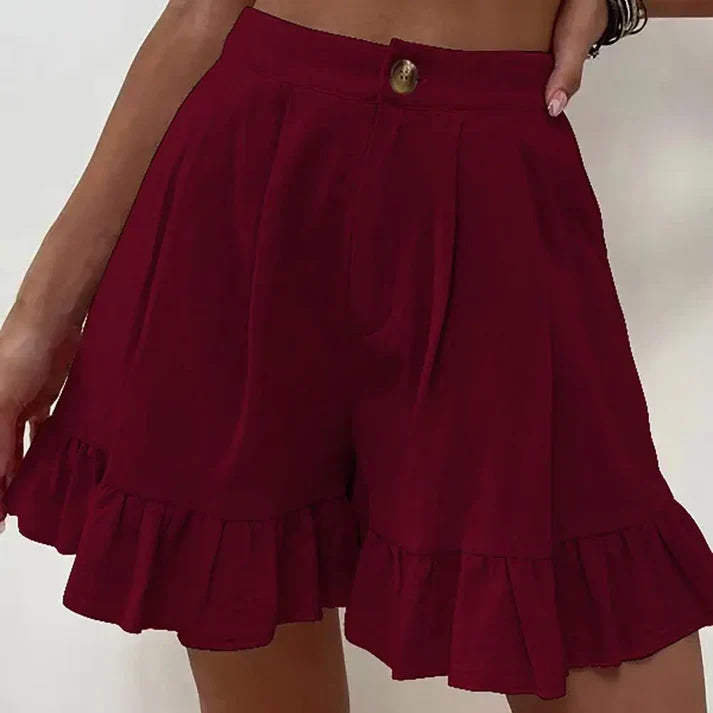 Vrouwelijke Zomerbroek Geplooide Short Casual Stijl