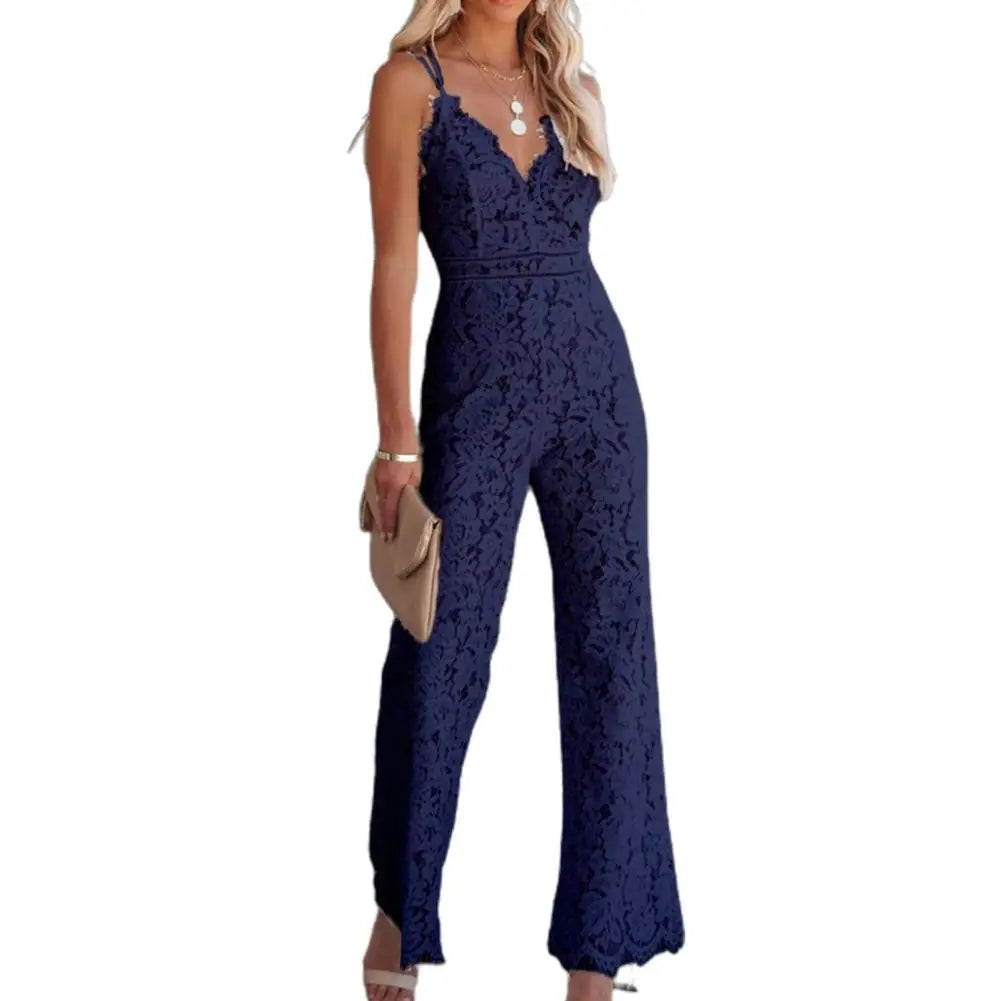 Dames Jumpsuit Kant Elegante Avondkleding