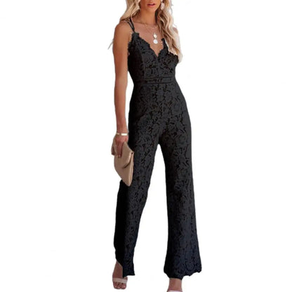 Dames Jumpsuit Kant Elegante Avondkleding