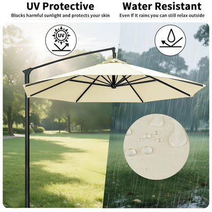 Vervangingshoes voor parasol 6/8 spaken waterafstotend met ventilatie 2-3 meter