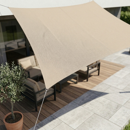 Waterdicht Schaduwdoek Carport – Regenwerend Doek voor Oprit en Auto – Rechthoekig UV-Bestendig