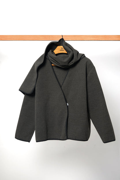 Dames Korte Mantel Franse Stijl Sjaal Inclusief Elegant Design - StudioMarella