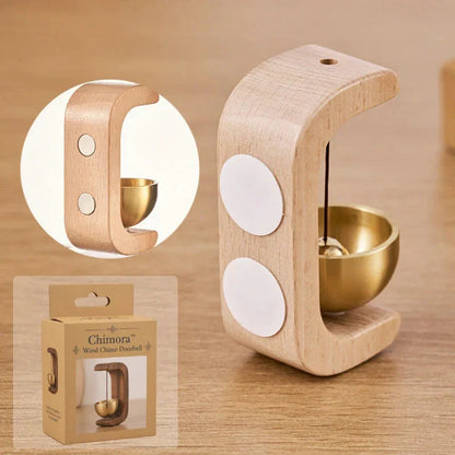 Magnetisch Windorgel van Hout met Hangend Klankschaal Element Scandinavisch Design