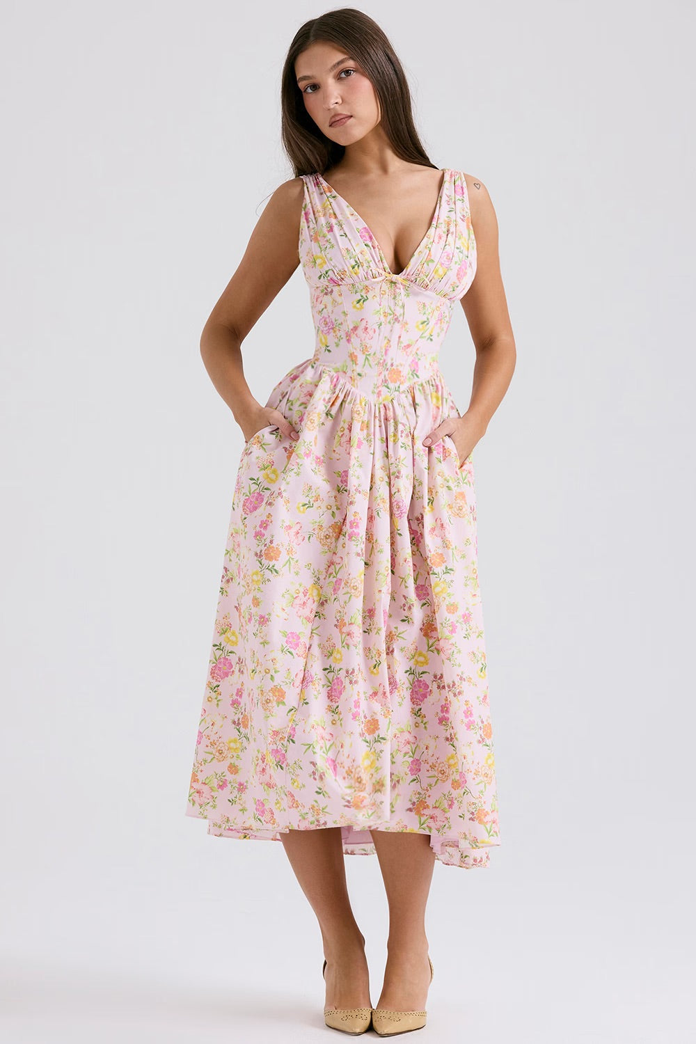 Sophia Bloemenjurk | Elegante Zomerjurk Dames Maxi 1