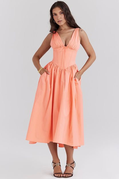 Sophia Bloemenjurk | Elegante Zomerjurk Dames Maxi 3