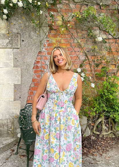 Sophia Bloemenjurk | Elegante Zomerjurk Dames Maxi 4
