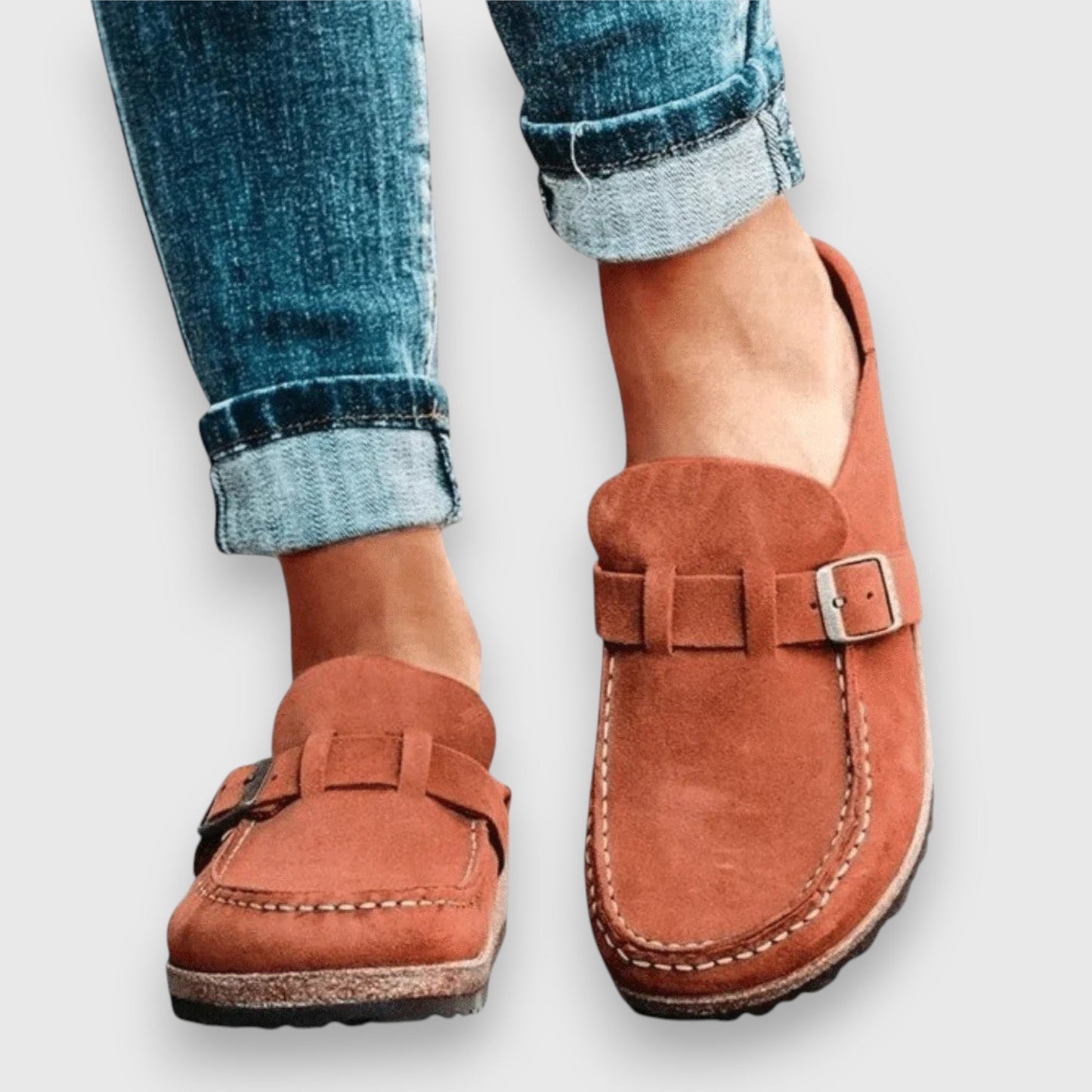 Dames Instaploafer Leer Comfortabele Pasvorm