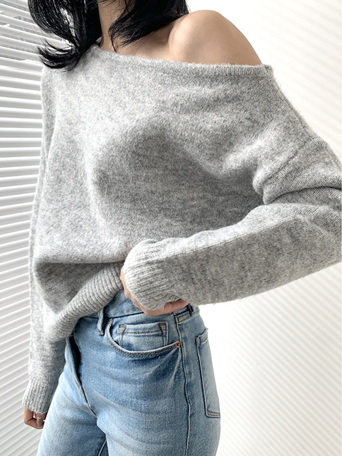 Dames Trui Asymmetrisch Comfy Casual Stijl - StudioMarella