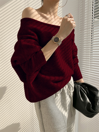 Dames Trui Asymmetrisch Comfy Casual Stijl