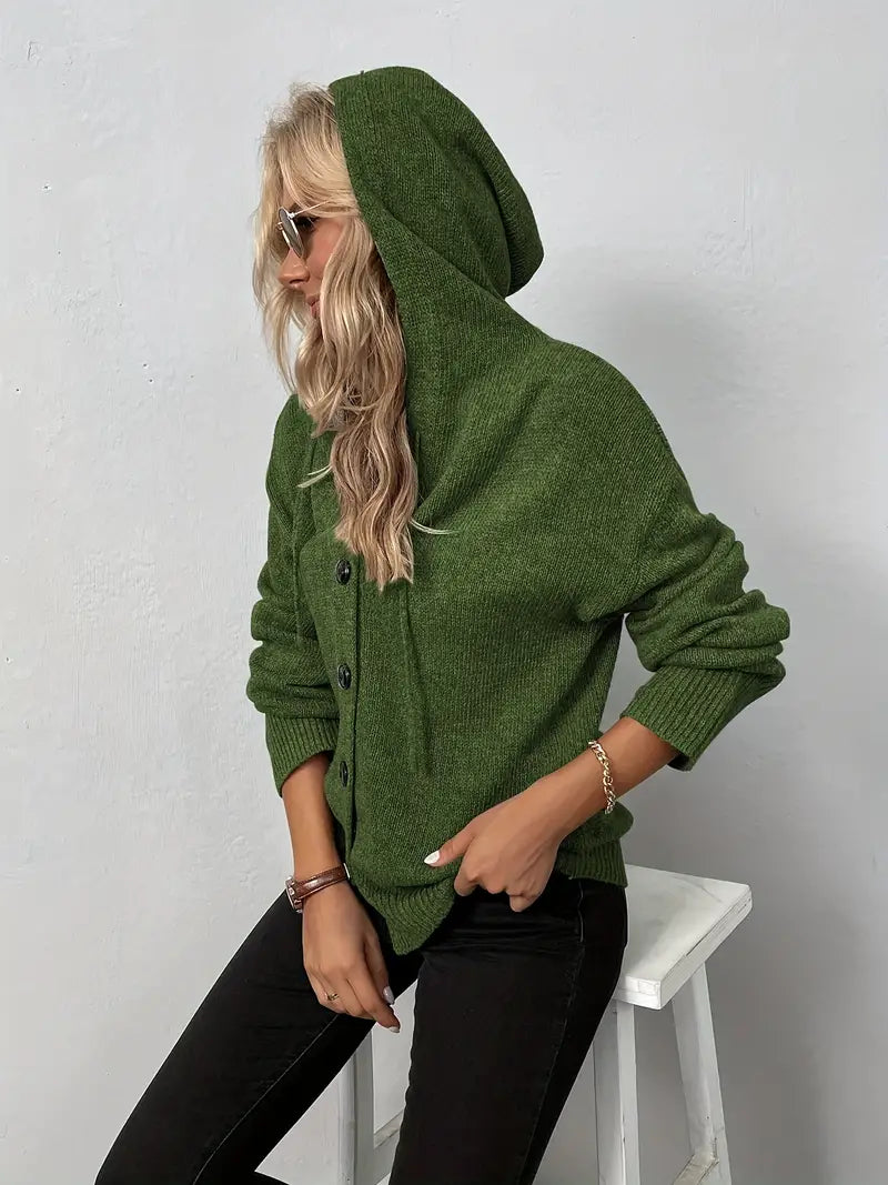 Dames Cardigan Elegante Met Knopen Sluiting