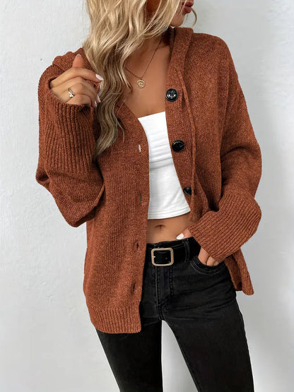 Dames Cardigan Elegante Met Knopen Sluiting