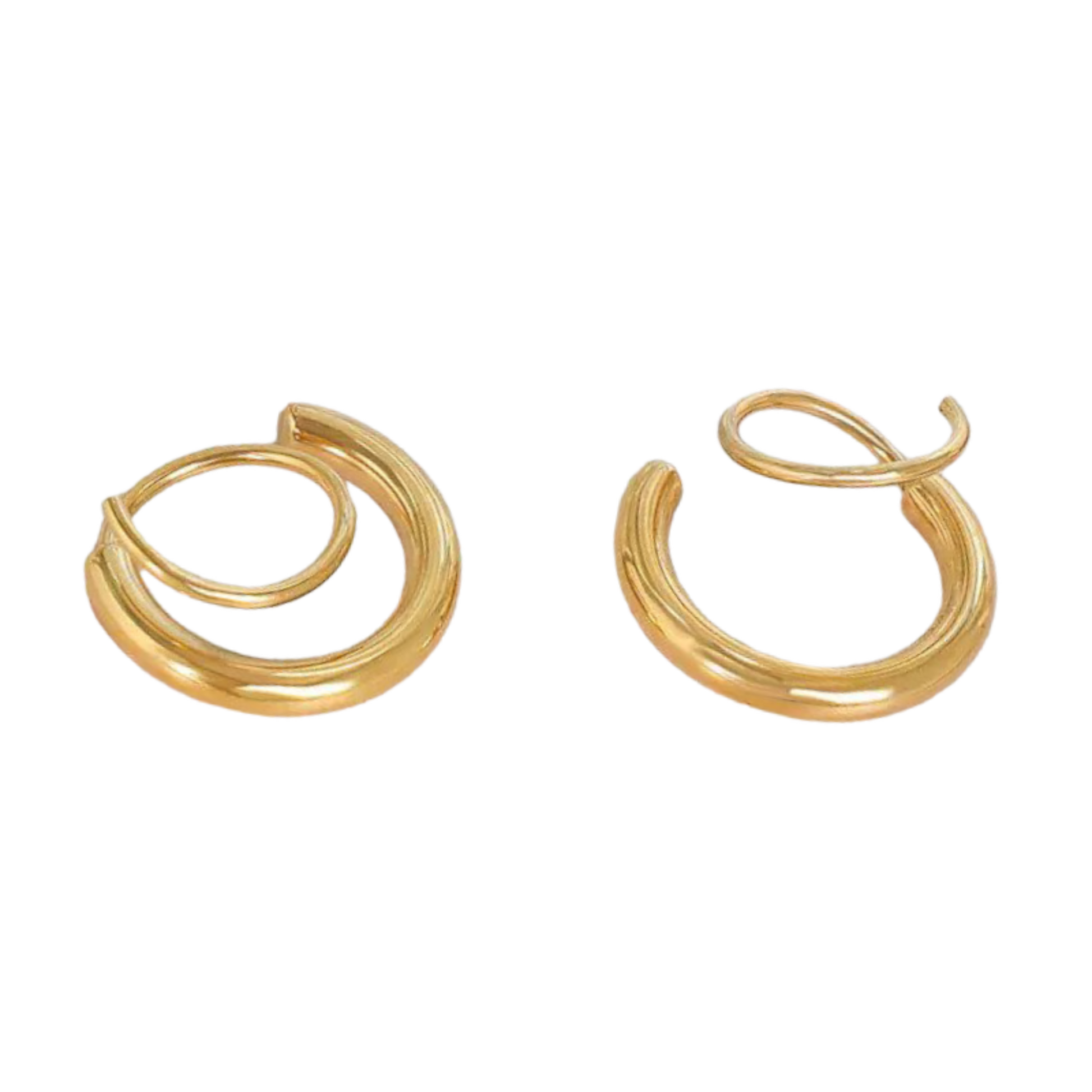 Sophie | Dames Oorbellen - Elegante Zilver Spiraal Statement Oorbellen 2