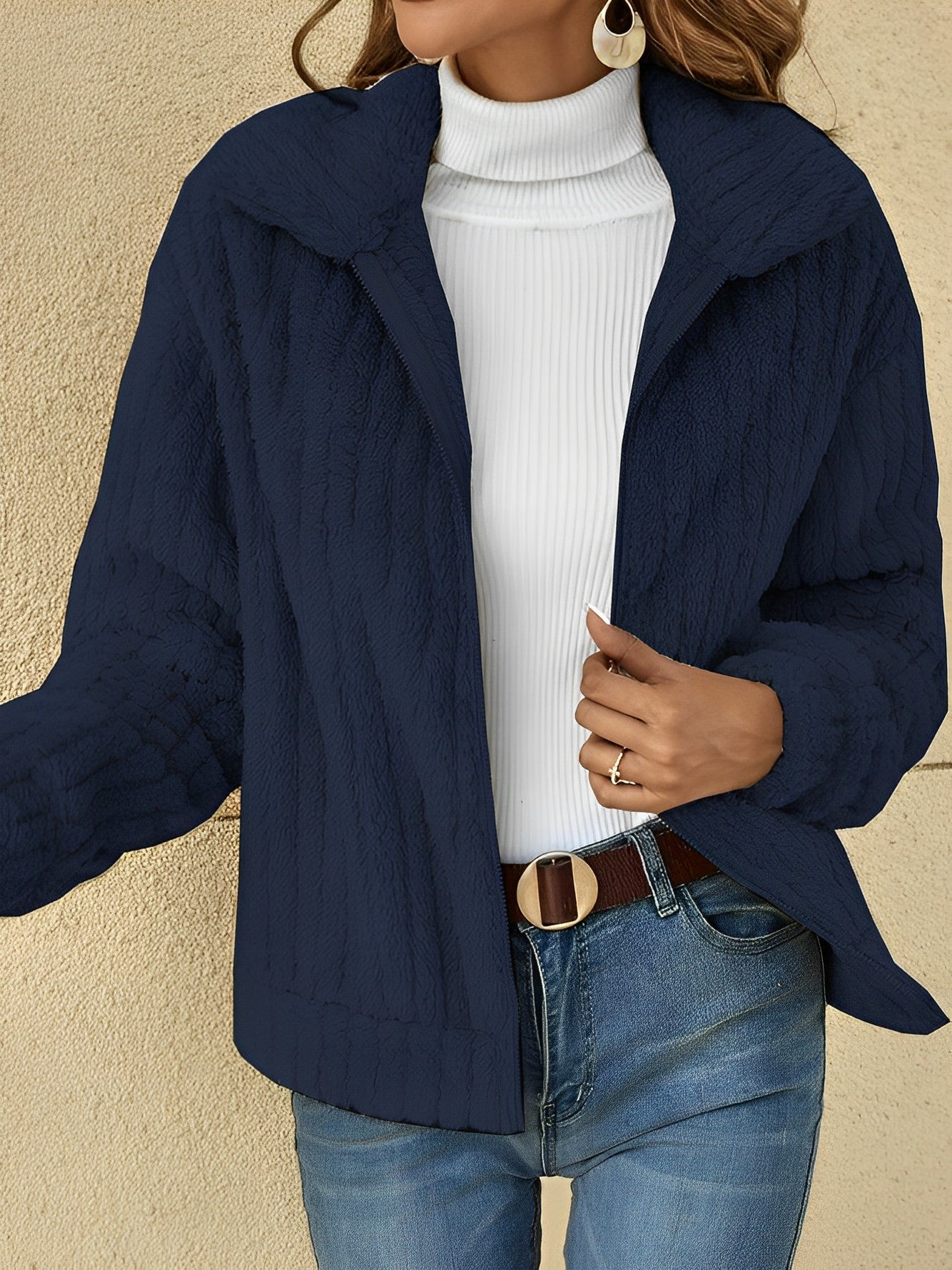 Elegante Jas voor Vrouw Comfortabel en Stijlvol