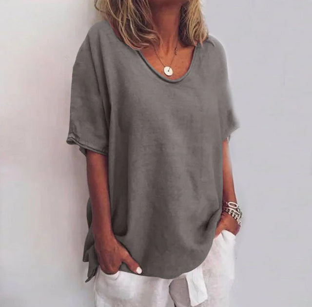 Vrouwelijke Zomerblouse Luchtig en Elegante Stijl - StudioMarella