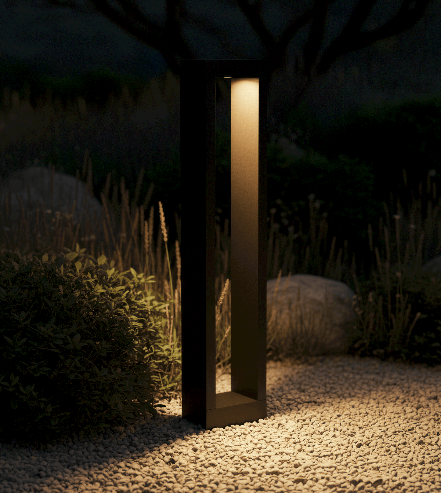 Buitenlamp Paal LED 10W IP65 Aluminium Zwart 60cm Tuin Oprit Pad Modern