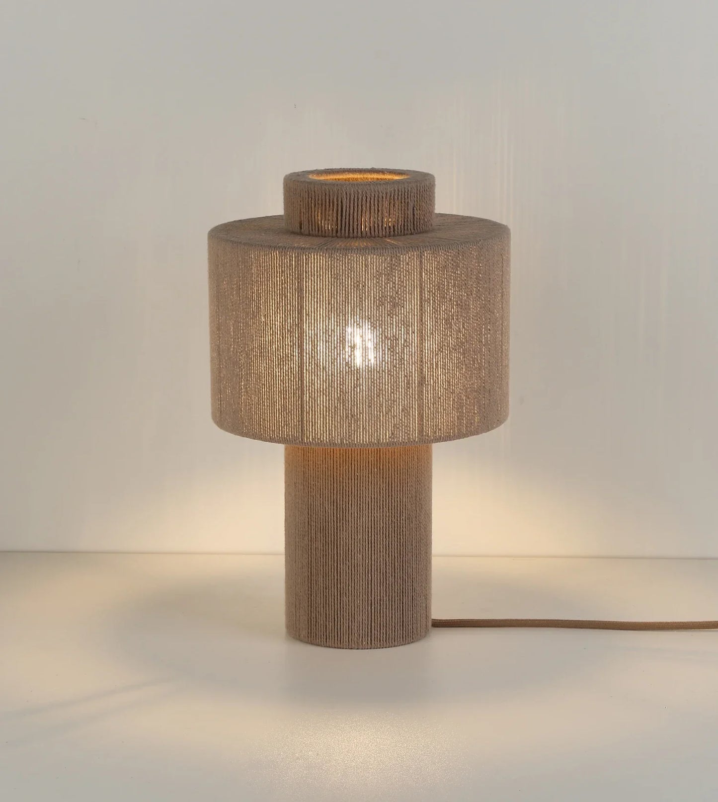 Hanglamp Gevlochten Katoen Natuurlijk Design 25cm Boho Sfeerverlichting