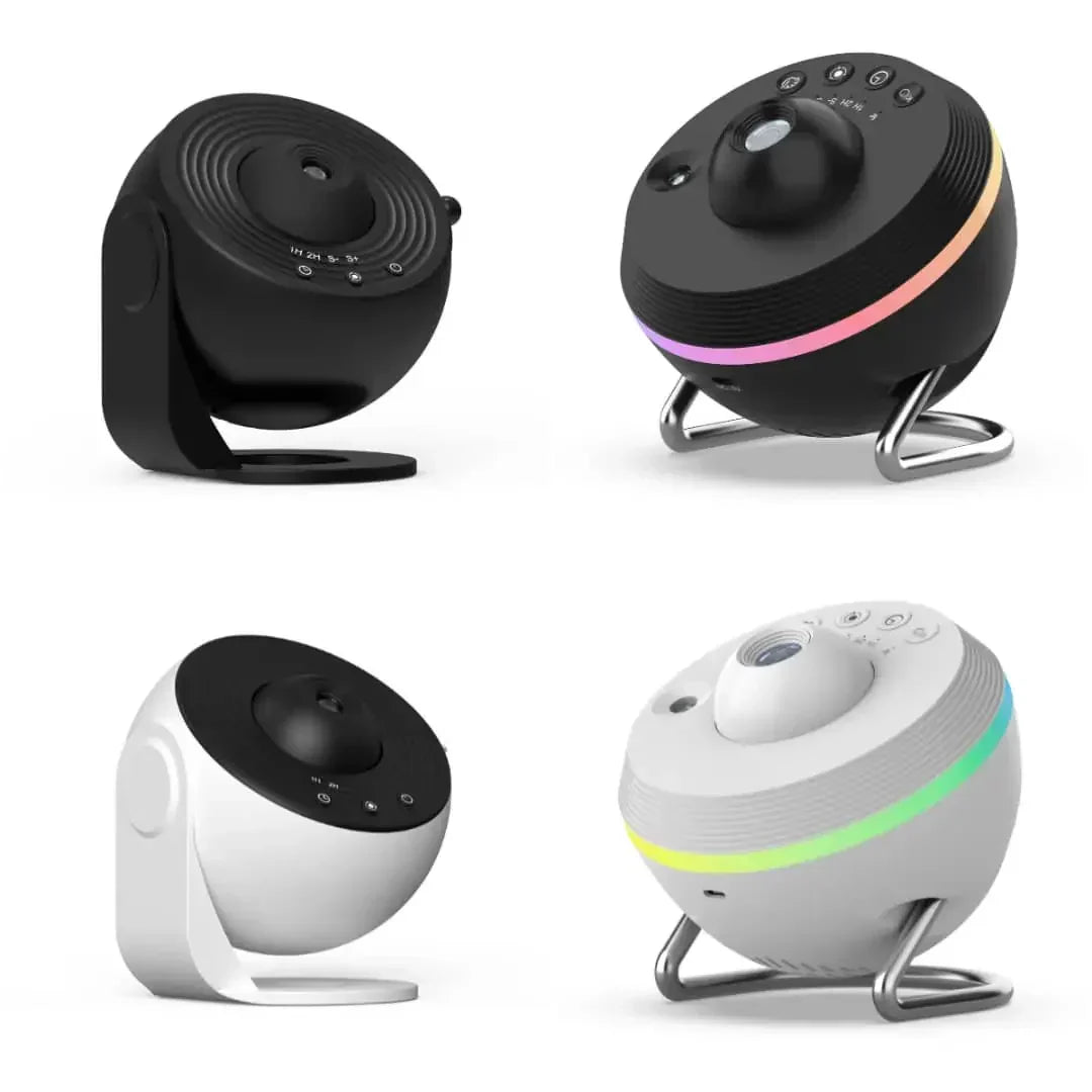 Sterrenprojector voor Slaapkamer LED Galaxy Projectorlamp met Timer Zwart/Wit