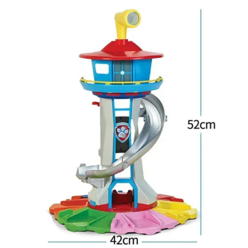 Speeltoren met Glijbaan en Auto's Interactief Kinderspeelgoed Motoriek Rollenspel Educatief Speelset voor Binnen vanaf 4 Jaar
