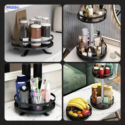 Draai-Organizer 360° – Roterende Kast- en Keuken Organizer voor Badkamer & Voorraadkast