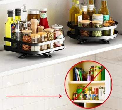 Draai-Organizer 360° – Roterende Kast- en Keuken Organizer voor Badkamer & Voorraadkast