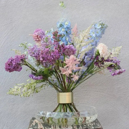 Bloemsteelhouder Spiraal ABS TPE 7x4,5cm 19 Gaten Vaas Bloemschikken Transparant Beige Grijs Goud Herbruikbaar Bloemdecoratie