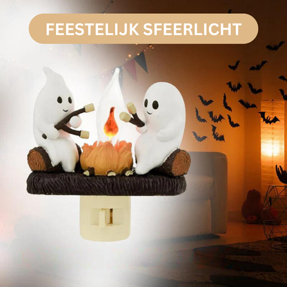 Spookvlam Nachtlampje met Kampvuureffect – Uniek LED Sfeerlicht met Flikkerende Gloed voor Kinderen en Volwassenen