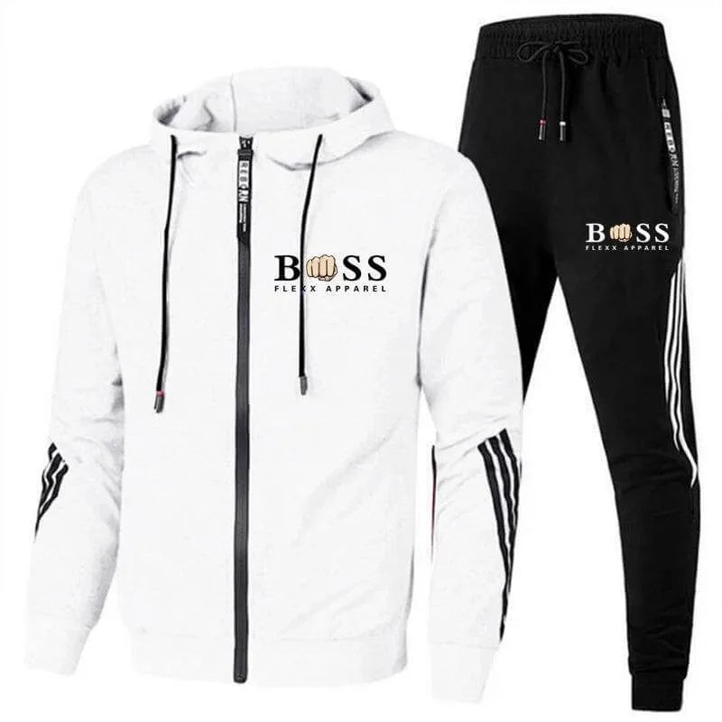 Heren Trainingspak met Hoodie en Elastische Broek - StudioMarella
