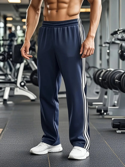 Elastische Sportbroek met Zijstrepen en Comfortabele Stretch - StudioMarella